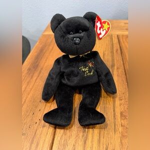TY Beanie Baby “The End” Black Bear 1999 Retired Plush w/ Tag